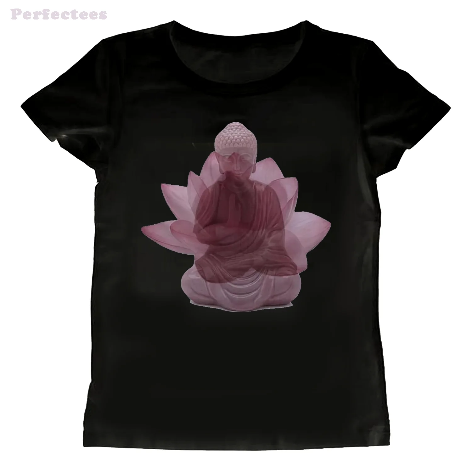 Buddha Lotus Printed T-shirt W - Summer Grunge Clothing ulasan dan harga