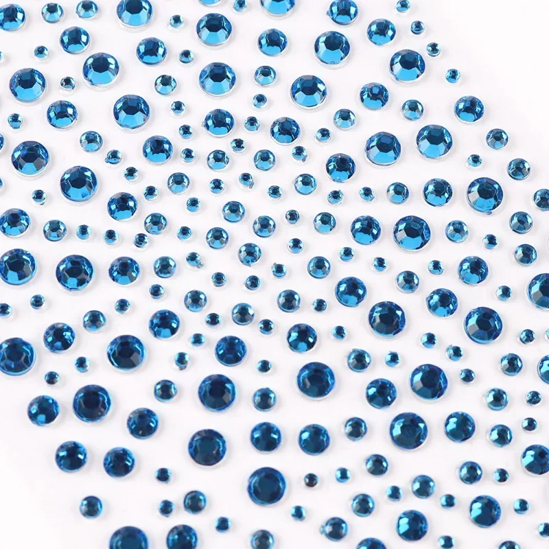 ملصقات حجر الراين لتزيين الوجه لعبة أطفال ملصق ماسي كريستالي DIY مكياج عيون المسيل للدموع لمهرجان الموسيقى وحفلات الهالوين