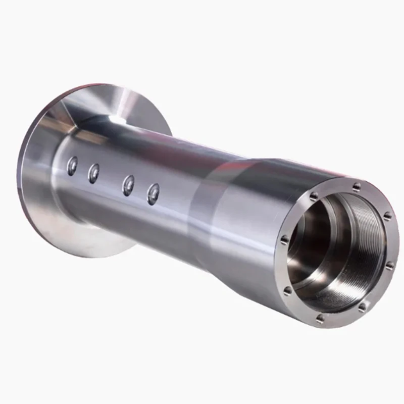 

Cnc Machining Services Parts Stainless Steel Precision Turning and Polishing Processing with Side-hole Flange Cylinder