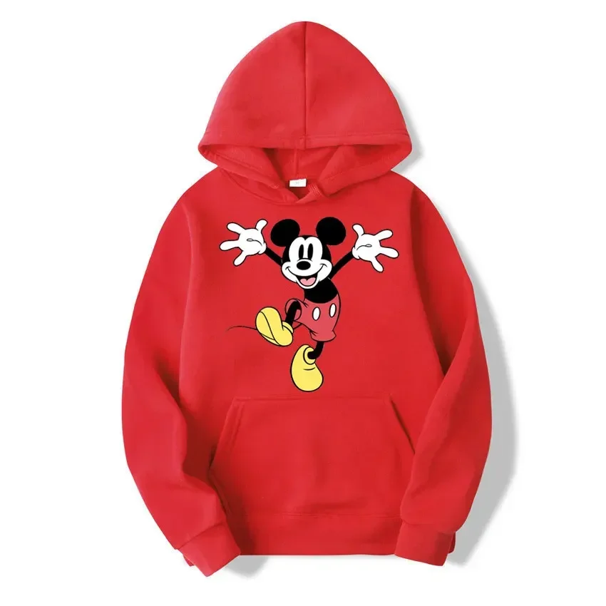 Cartoon Graphic Printed Male Sweatshirts Mickey Mouse Classic Anime Trendy Long Sleeve Men Hoodies Autumn Winter Casual Tops