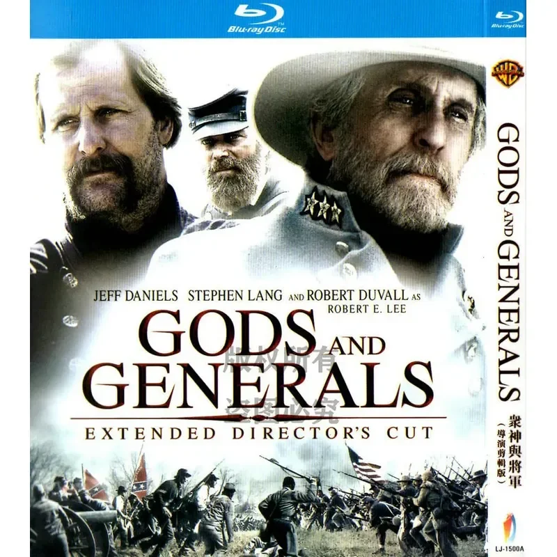 

Blu-ray Action War Movies Gods and Generals High Definition 1080p 1BD Disc Non-DVD Disc