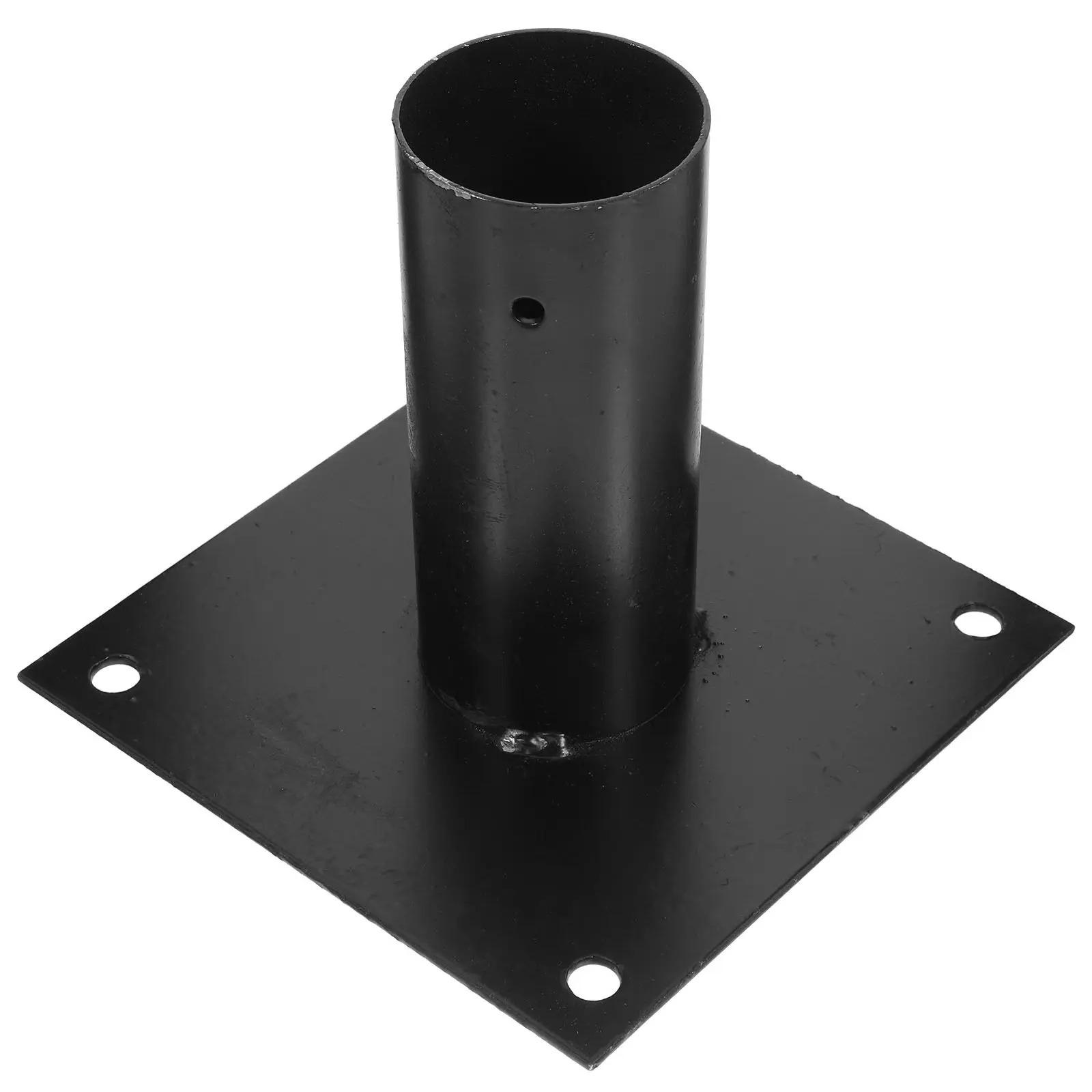 

Heavy Duty Metal Post Bracket Fence Post Tube Support Rod Pole Socket End Support Bracket Flange Holders Post Base For Mailbox