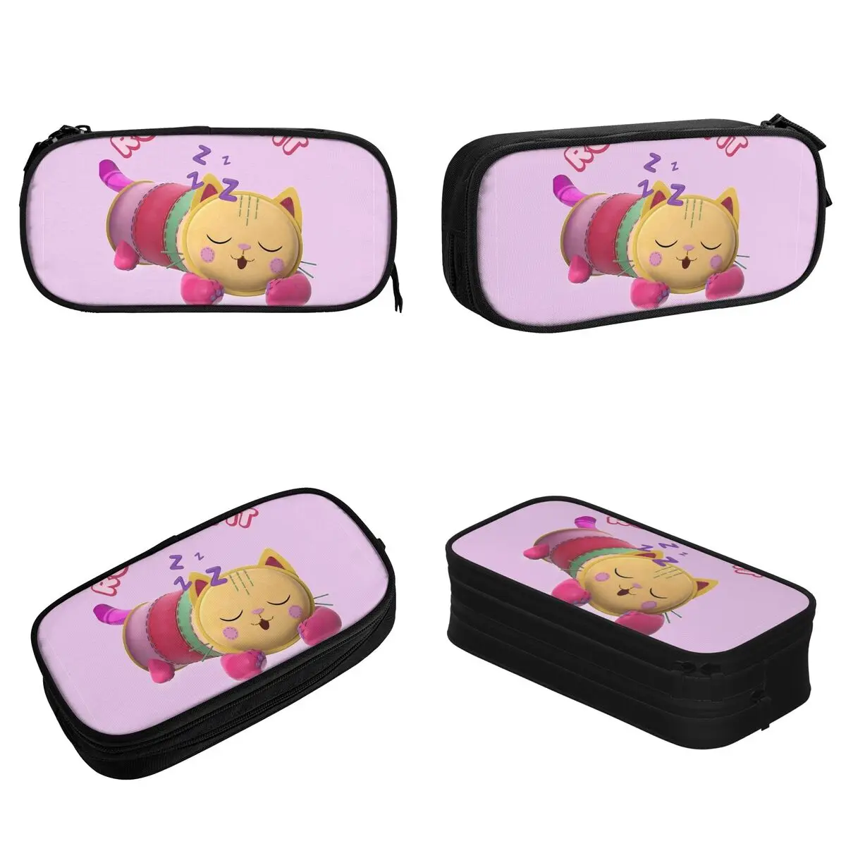 Gabbys Dollhouse Gabby Cats Pencil Case Cute Kids Pencilcases Pen for Student Big Capacity Bag Students School Zipper Stationery