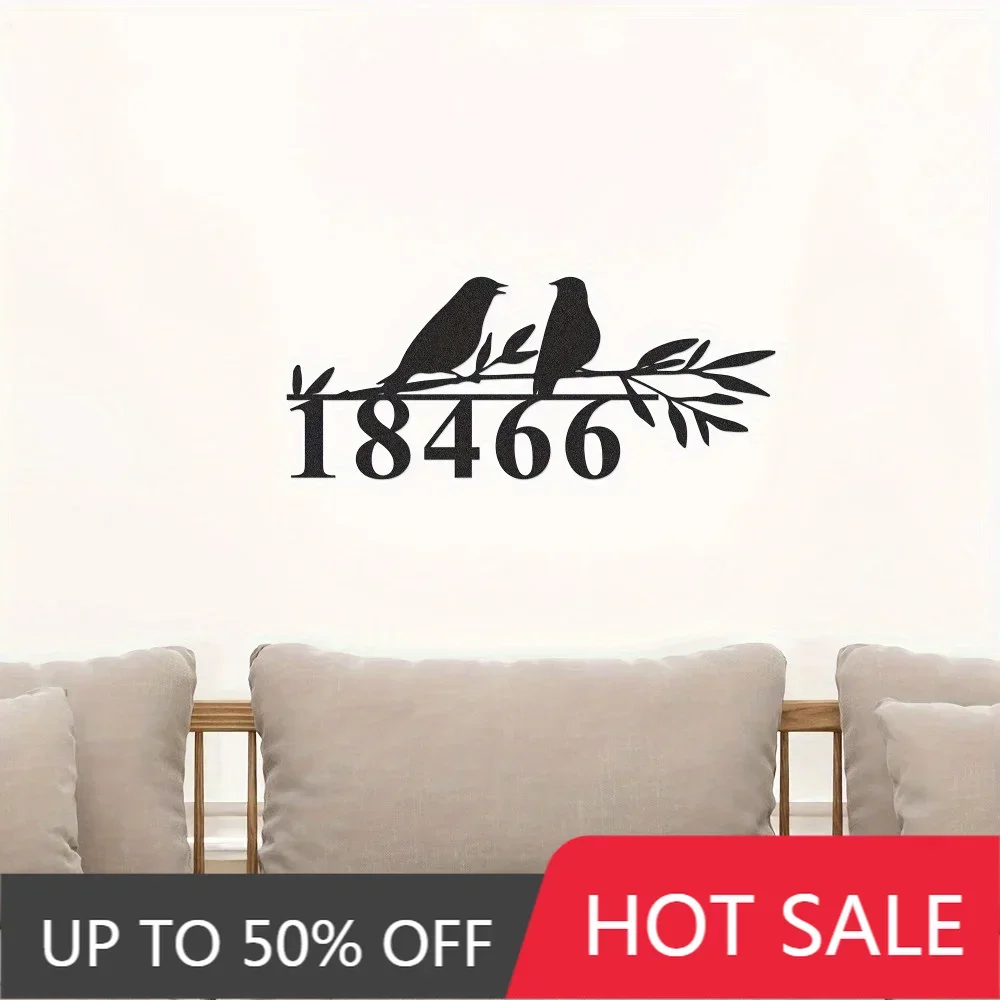 

Iron Wall Hanging,Exquisite Enchanting Bird Themed Metal Wall Art Perfect for Versatile Home Outdoor Spaces Such As Room Door Ga