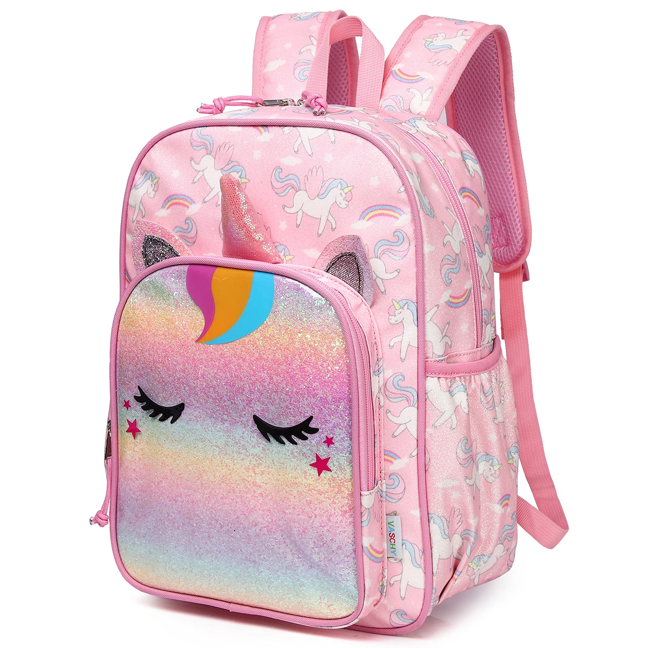 

11.5L Lightweight Backpack for Boys Girls Water Resistant Backpack with Reflective Chest Strap Elastic Bottle Pockets Nursery