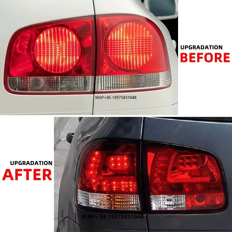 

for VW Touareg 7L 2003-2010 Auto Parts New LED Rear Brake Stop Lamp Upgrade Rearlamp Assembly Red Tail Light Taillight