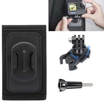 360'lü Sırt Çantası Askısı °   Döndür Toka J-Kanca Hızlı Bırakma Omuz Dağı GoPro Hero 12 10 9 8 7 6 5 Dji Eylem 3 Kamera