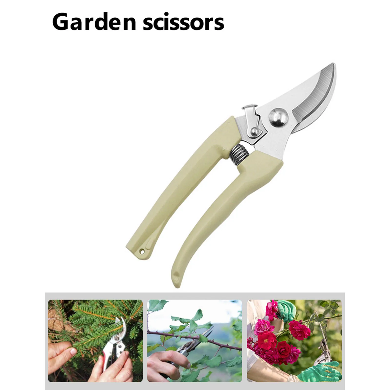 Non-slip Handle Pruning For Garden Tools Scissors Multipropose Gardening Pruner For Flower Pruners,Plants Clippers, Hedge