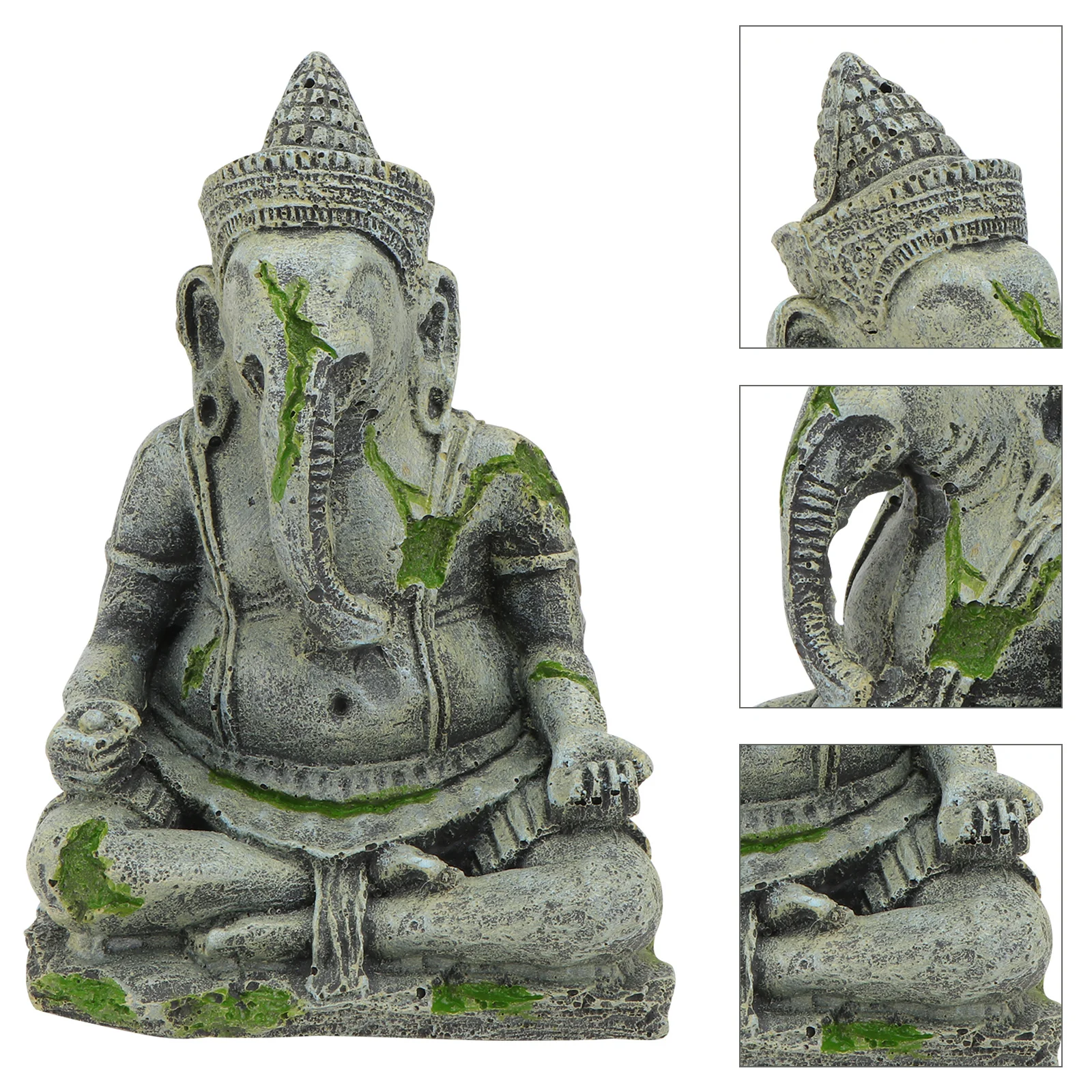 

1Pcs Buddha Resin Aquarium Decoration Fish Tank Ornament Fish Hiding Cave Landscape Ornament Buddha Statue Home Decoration