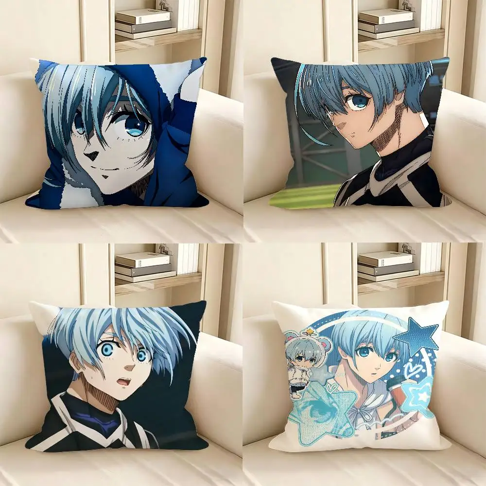 1pc Cute H-hiori Yo Widget Pillow Case Fashion Square Pillowcase Bedroom Sofa Room Ins Decoration Leisure