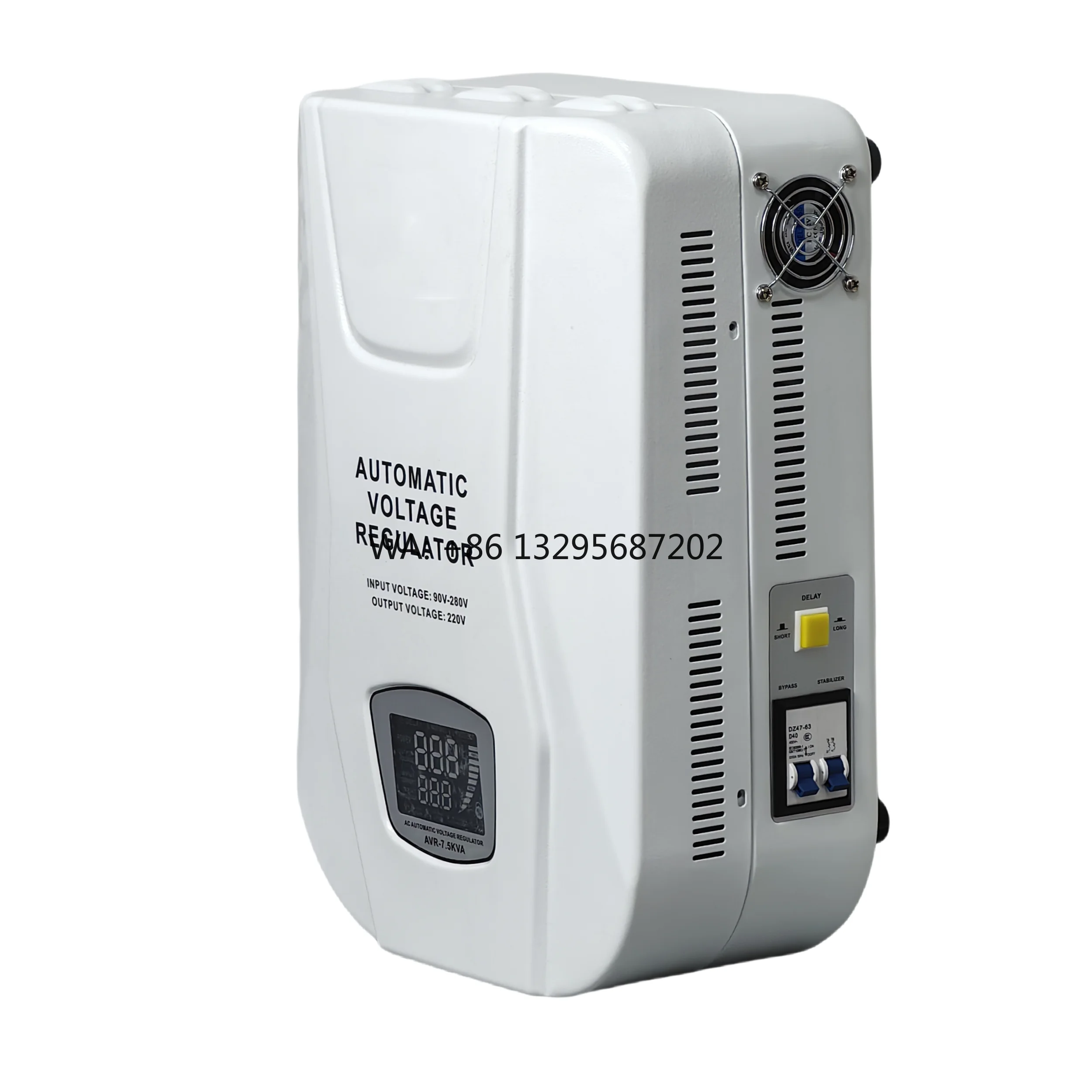 

7500VA AVR Wall Mounted 7.5Kva Single Phase 220v Ac Automatic Stabilizers Voltage Regulators Avr