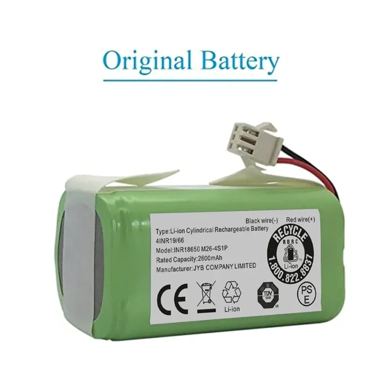 Batería de repuesto de 14,4 V 2600mAh para Conga 990 1090 Tesvor X500 Ecovacs Deebot N79 N79S DN622 Eufy RoboVac 11 11S RoboVac 30