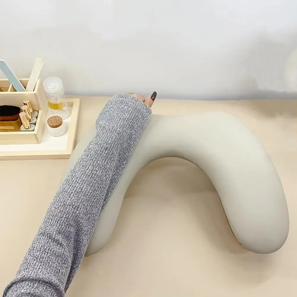 

Портативная U-образная подлокотник для ногтей, складная подушка для маникюра из искусственной кожи, инструмент для дизайна ногтей, подушка для рук, эргономичная подушка для ногтей