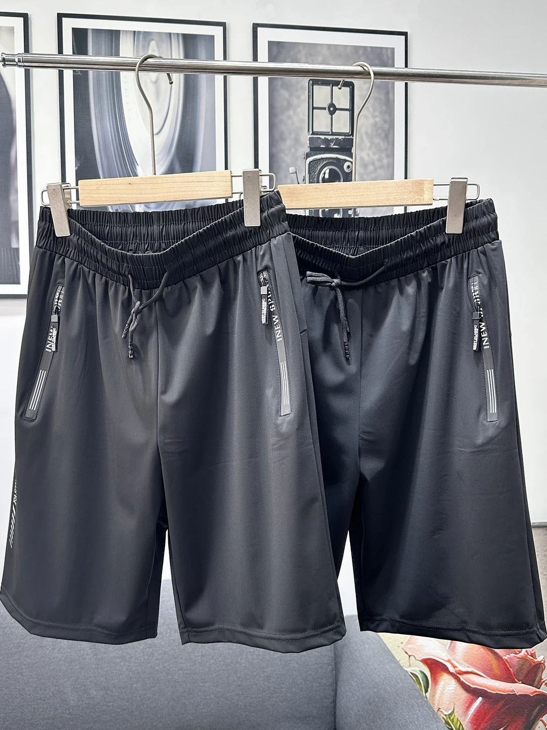 

American Sle Lightweight Summer Men's Qui Dry Breathable Casual orts Outdoor Sports Five-Quarter Pants Faionable Vers...