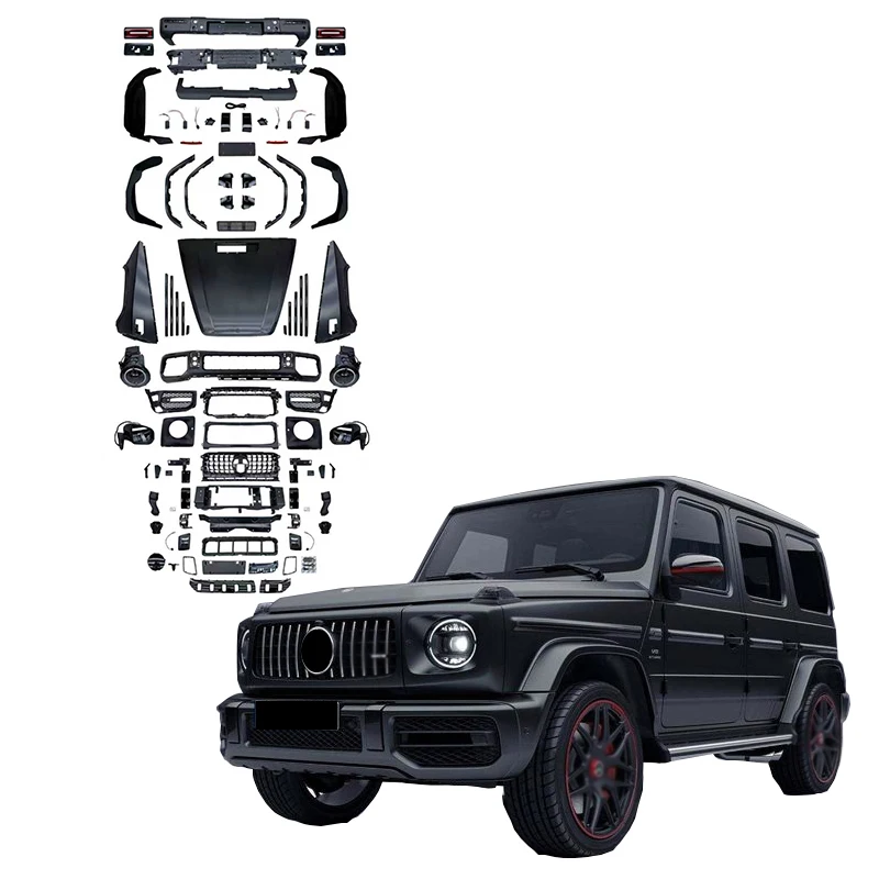 

For G Class W463 To W464 G63 Style Body Kit 2005-2018 Year Upgrade Parts Car Bumper Full Set PP Old To New Body Kit