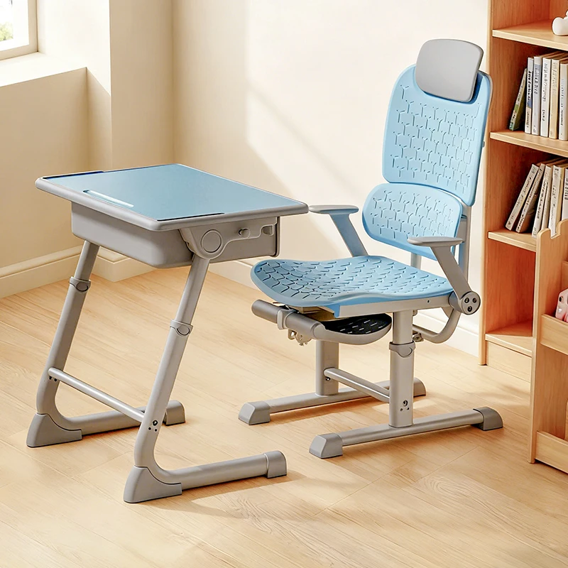 New Ergonomic Student Lunch Break Chair Adjustable Height Classroom Children's Learning Desk and Chair Set