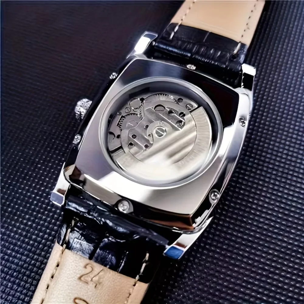 [Luxury Tourbillon Mechanical Watch] Lightweight Luxury Tourbillon Mechanical Watch for Men - Fully Automatic High-End Fashion Trend Skeleton Business Casual Men's Wristwatch - Trendy Versatile High-End Men's Model, Popular Cross-Border Gift Choice, High-Value Durable and Accurate Mechanical Watch