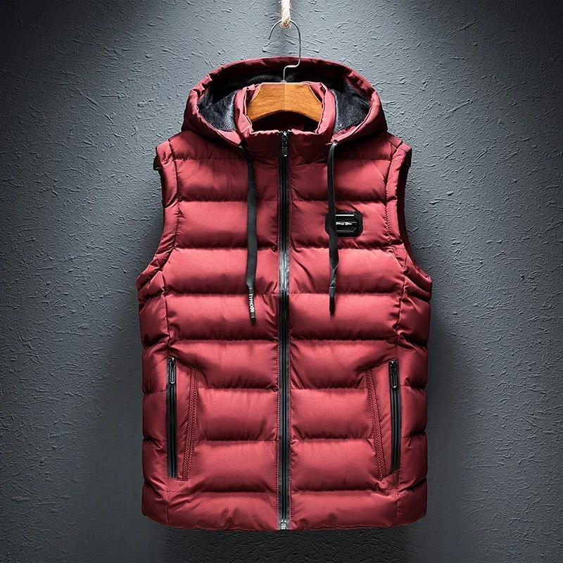 Men's Customizable 2024 New Uzzdss Mens Jacket Sleeveless Vest