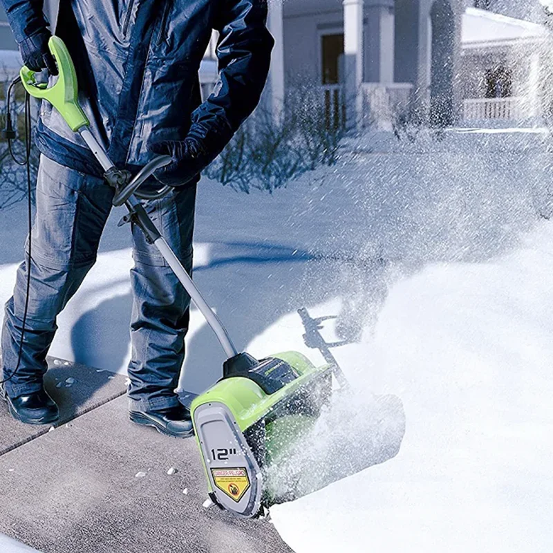 

Cordless Snow Shovel 21V 10-Inch 4-Ah Cordless Snow Blower Battery Powered with Directional Plate & Adjustable Front Handle