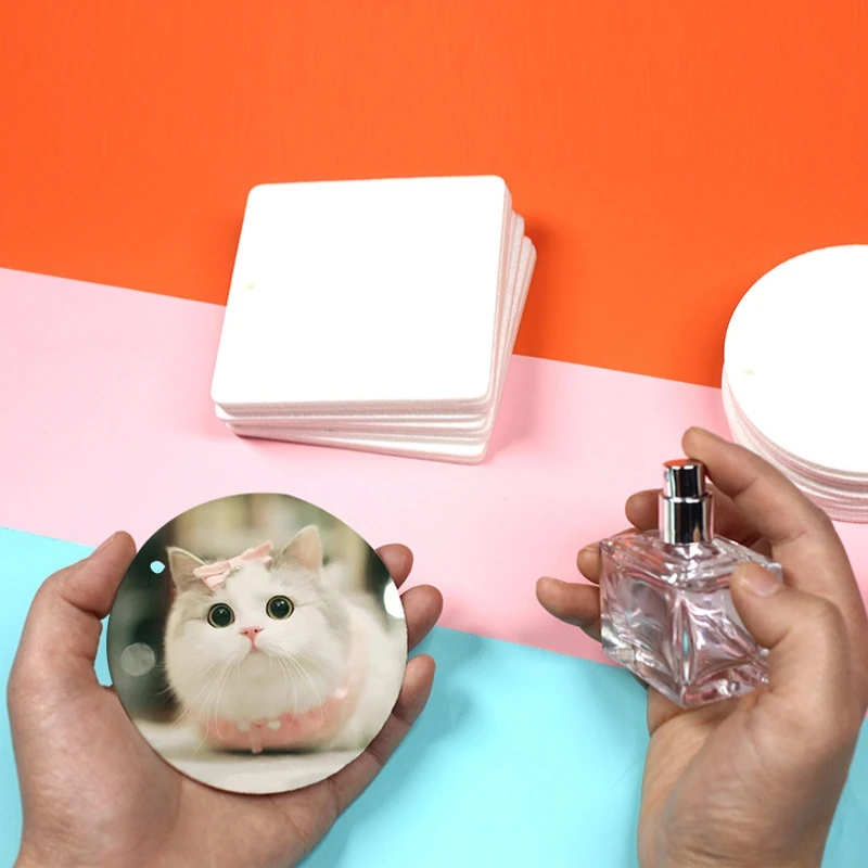 30 قطعة معطّر الهواء التسامي الفراغات سيارة المعطرة معلقة ورأى صفائح عطرة بيضاء أكياس DIY بها بنفسك الحرف مشاريع السيارة الداخلية #2