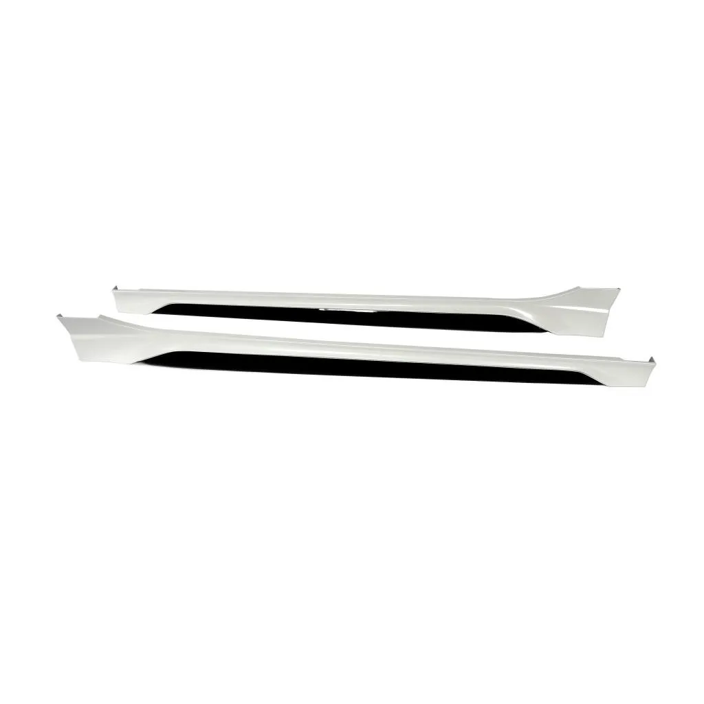 For Honda Civic 11th Gen 22UP Yofer White Pearl Black Side Skirt Extension Panel