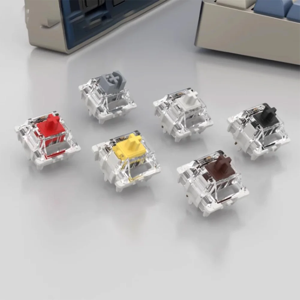 10 Pcs Mechanical Keyboard Switch For Red Blue Brown Black Switch Gaming Keyboard Accessories Smooth Silent Custom Axis