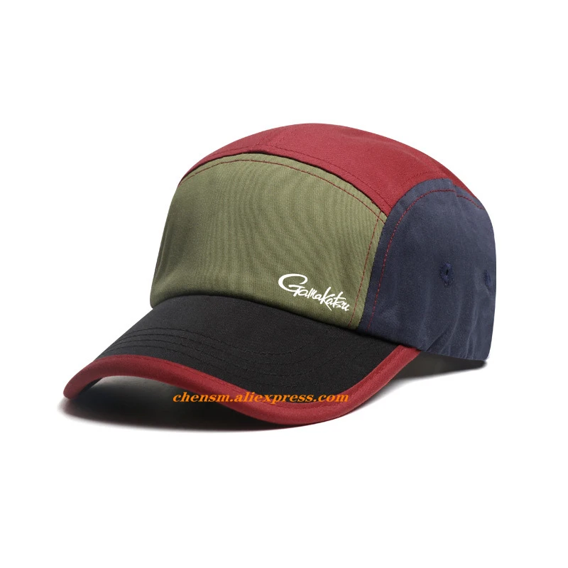 GAMAKATSU Outdoor Men Women Vintage Patchwork Golf Baseball Caps Summer Sunshade Sports Breathable Quick-Drying Fishing Caps