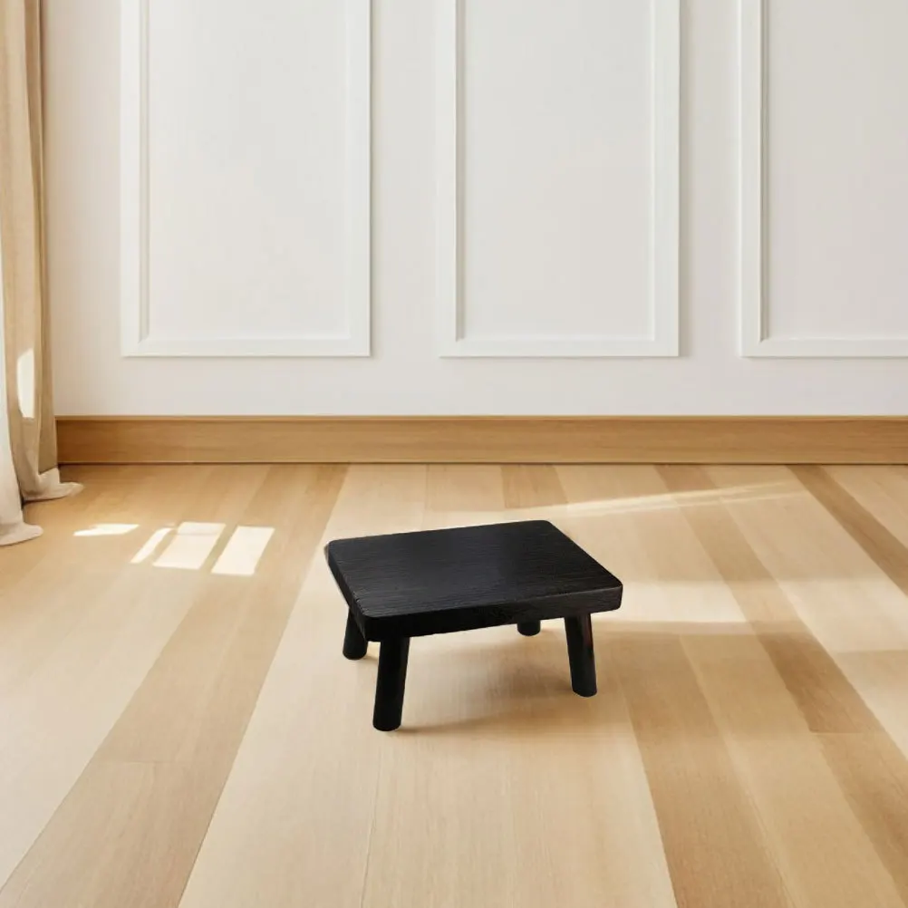 

Japanese Style Low Table Solid Wood Rectangular Stool Small Tea Coffee Table for Bedroom Bay Window Versatile Use