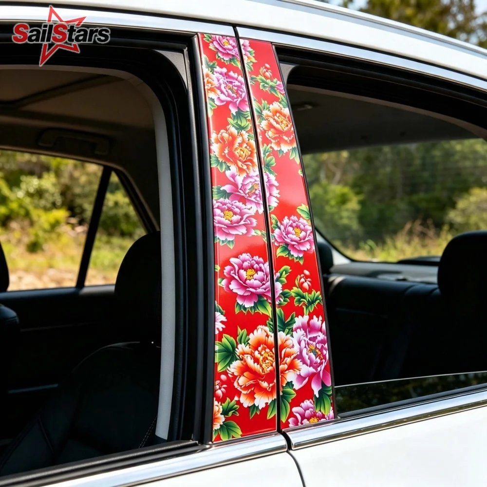 Floral Camouflage Vinyl Wrap Film Phoenix‌ Flower Pattern Decals Waterproof Sticker Wrapping Styling Car Motor Bike