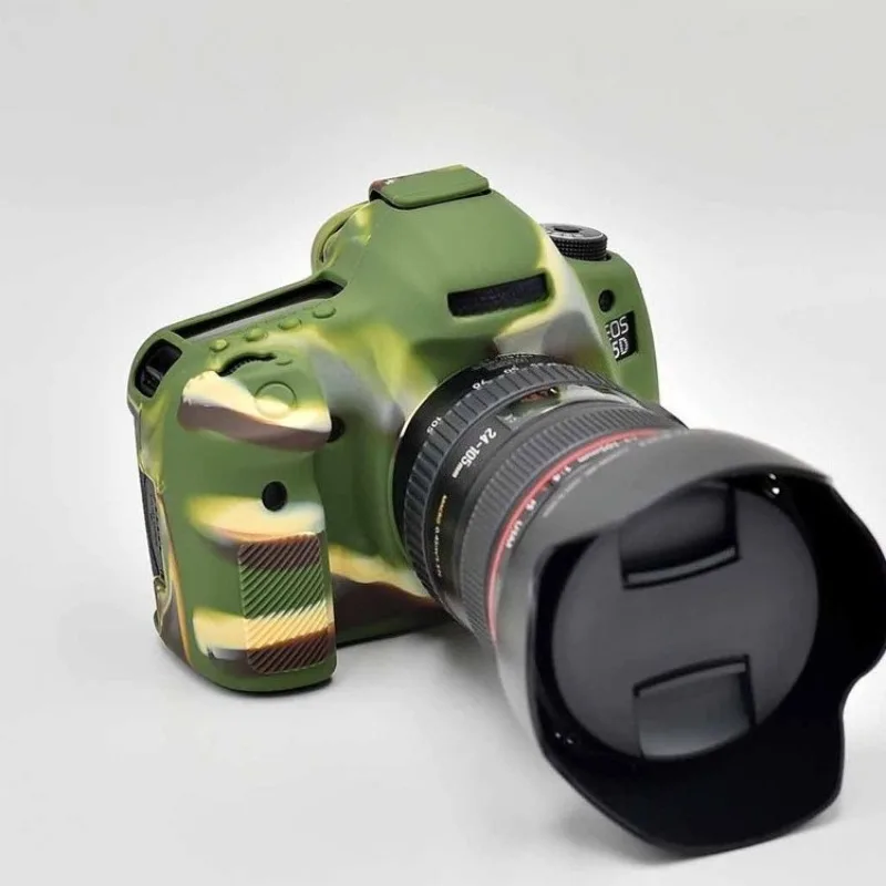 

For Canon EOS 5D3 MarkIII SLR protective cover Camera Bag Silicone Case 5D3 5Ds R camera case + free tempered film