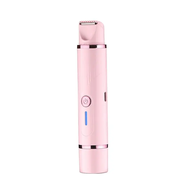 ABLD Dual Head Design Electric Razor For Women, 2 In 1 Female Shaver Hair Trimmer For Underarm Groin Epilator