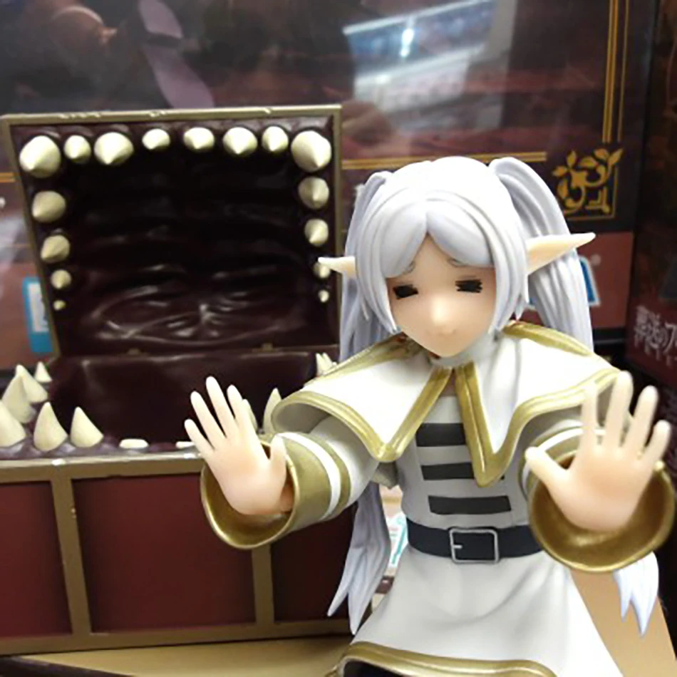 Frieren: Ponad Koniec Podróżi Figurka Anime Frieren Skrzynia Skarbów na Biurko Figurka Akcji Potwór Frieren Model Figurka Prezent dla Fana