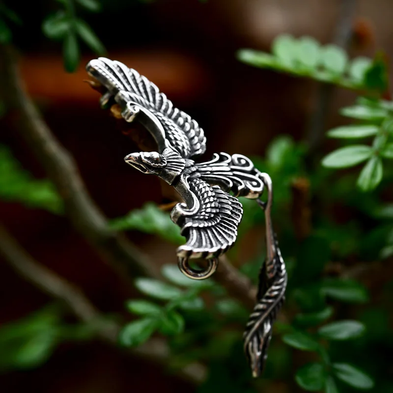 BEIER Cool 3D Phoenix Pendant Necklace Stainless steel Bird Charm Choker Animal Jewelry for man Good detail BP8-204