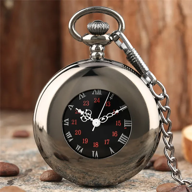 Antique Hollow Out Case Pendant Clock Mechanical Hand-Wind Pocket Watches Gifts for Men Women Roman Numeral Display FOB Chain