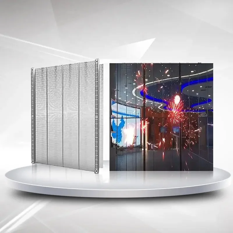 Transparent High-Definition Flexible LED Display Mesh P3.91-7.81 LED Display Screen