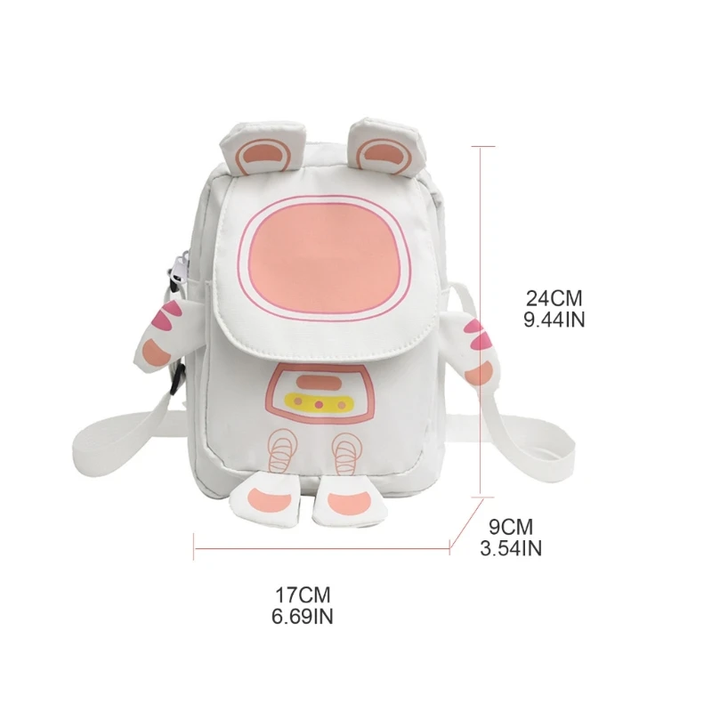 Bolsa crossbody bolsas ombro para mulheres pequena bolsa astronauta desenho animado E74B