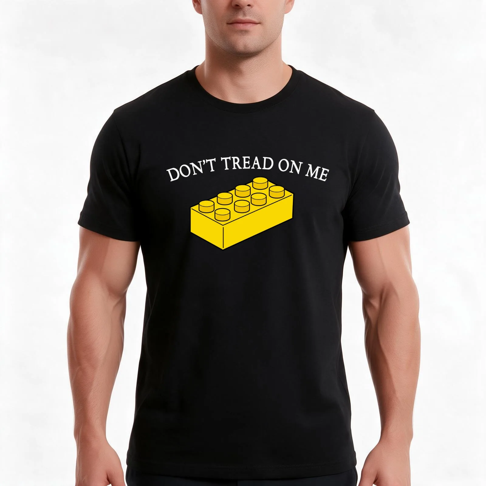 Don't Tread On Me T-Shirt, Summer Casual Cotton Tee, Oversized Streetwear Tops, Vintage Graphic Print, Loose Fit Short Sleeve