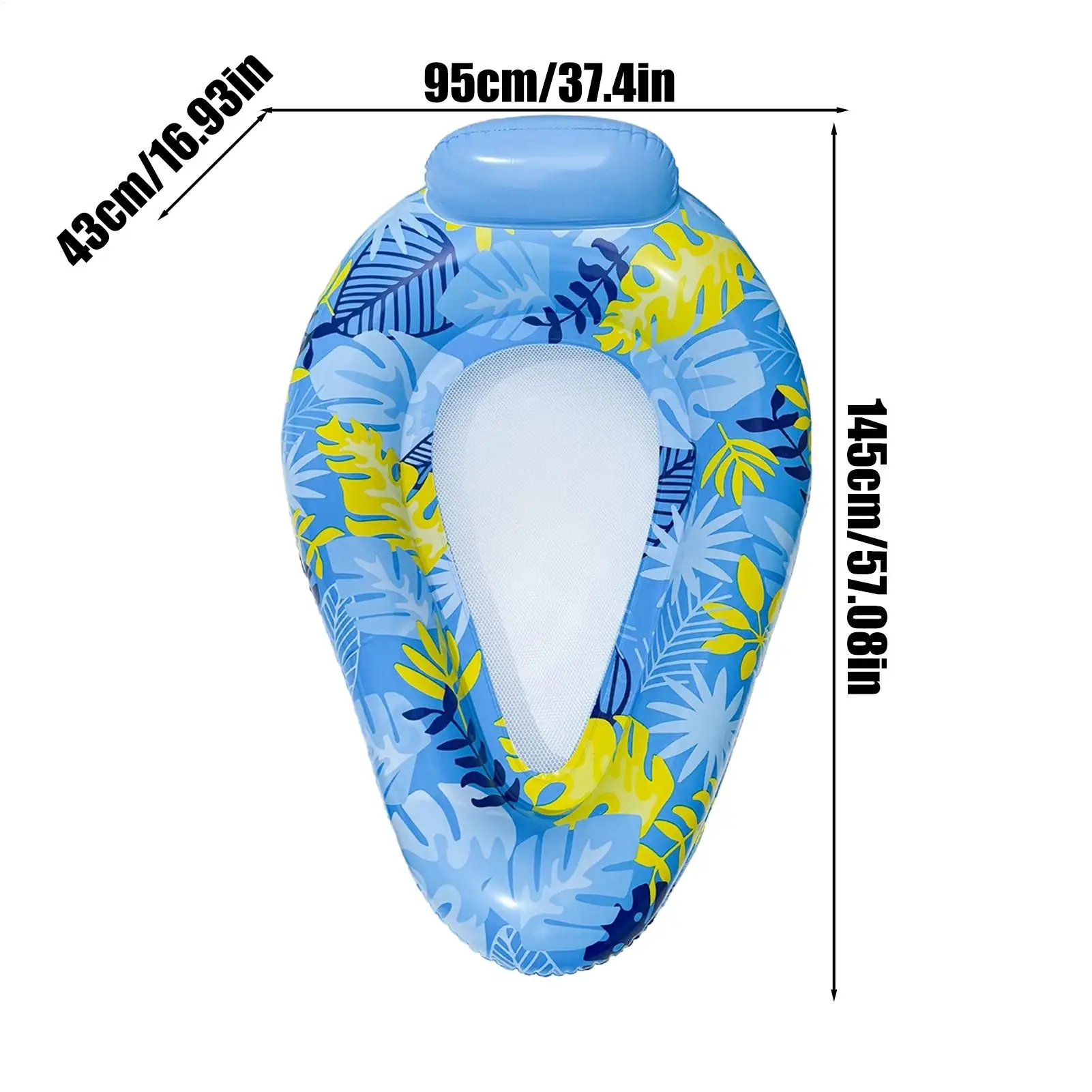Pool Raft Inflatable Floats For Pool Floating For Adults Swimming Mat Lounger For Water Outdoor River Party Tanning Backyard