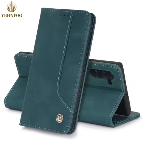 Leather Flip Case For Samsung Galaxy S9 Plus S10 S20 FE S21 S22 S22 S23 S24 Note 9 10 Note 20 Ultra Magnetic Wallet Stand Cover