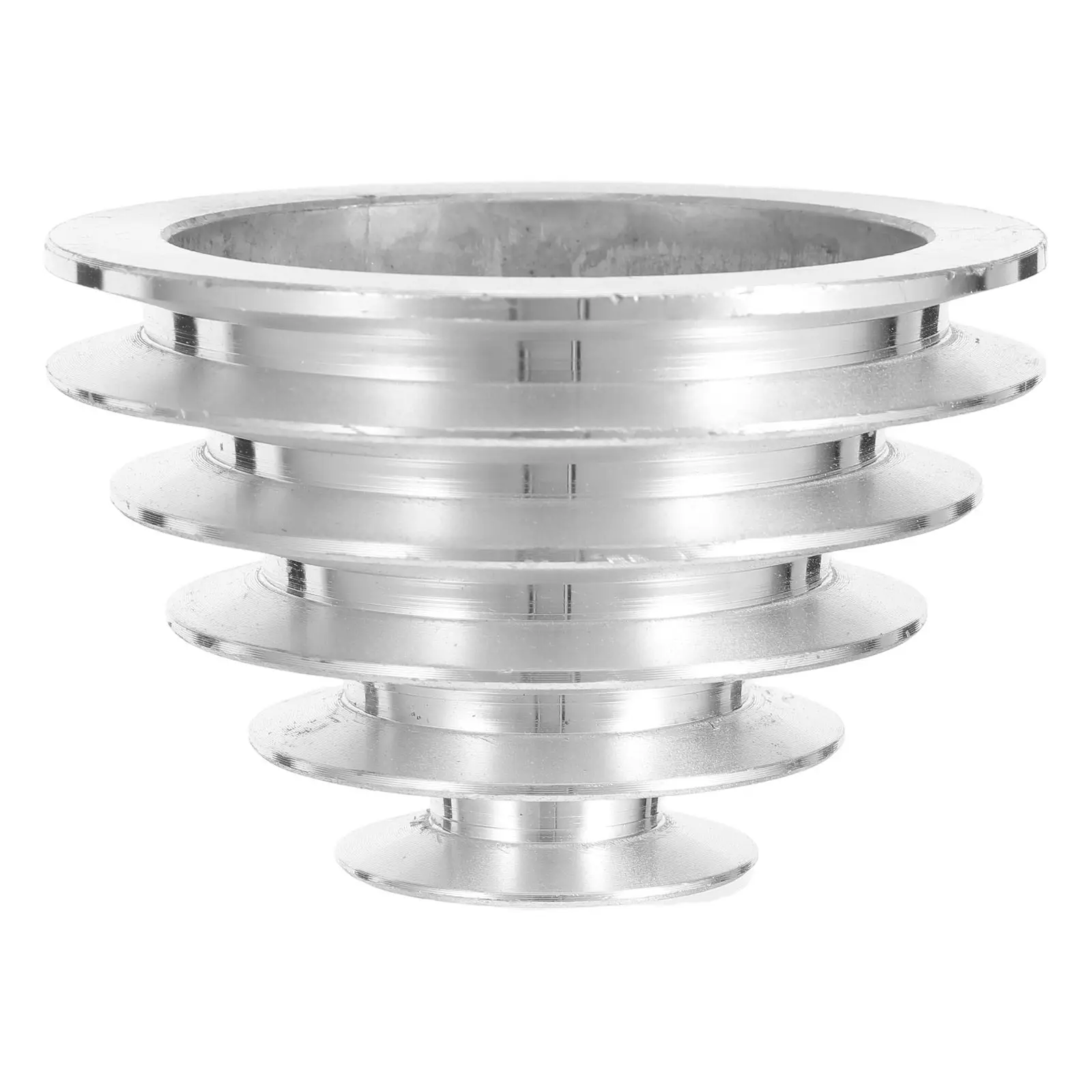 Aluminum Alloy 5-Step Bore Drill Press Pulley Heavy Duty Metal Pulley Wheel for Bench Drill Press Small Machine Tools