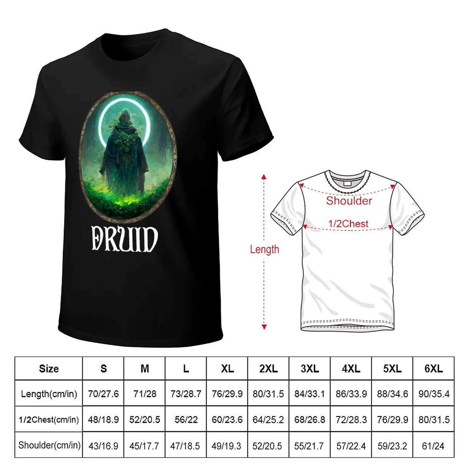 Druid - Dungeons&Dragons T-Shirt Festival Casual Short Sleeve