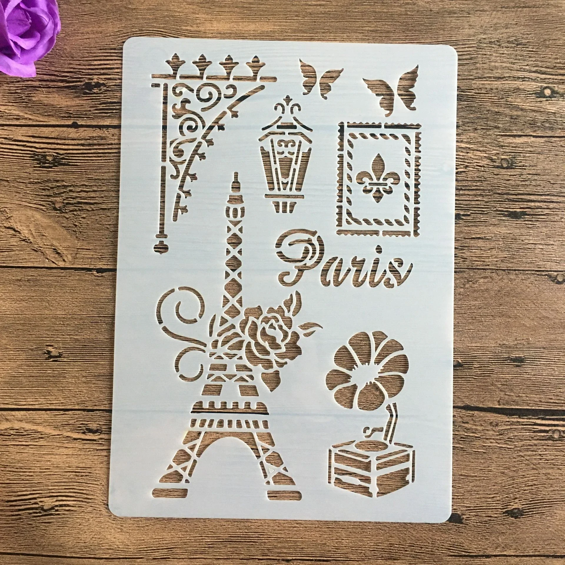 

Tower music box A4 Stencil For Painting Scrapbook Coloring Embossing Album Decorative Template drawing mandala stencils