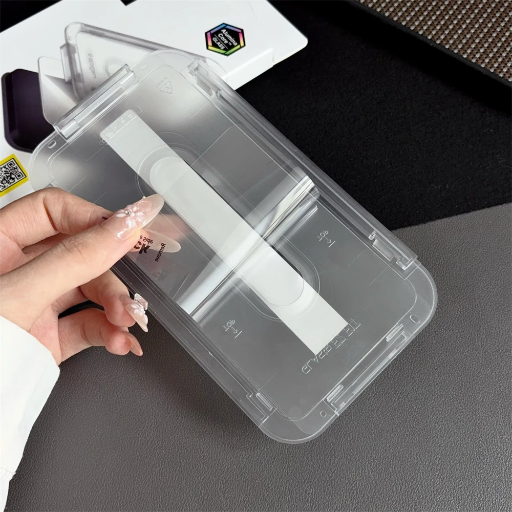 2 SZT. Spigen Glas.tR EZ Fit Szkło Hartowane z Ochroną Czujnika, Folia Ochronna na Ekran o Wysokiej Rozdzielczości do Samsung Galaxy S26 S25 S24 Ultra — zdjęcie produktu 4