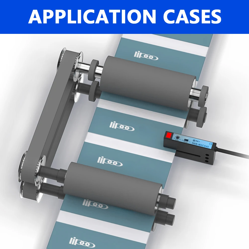 High-speed Photoelectric Switch for Opaque Labels & Color Marks on Transparent Tape - Industrial Electric Eye Sensor