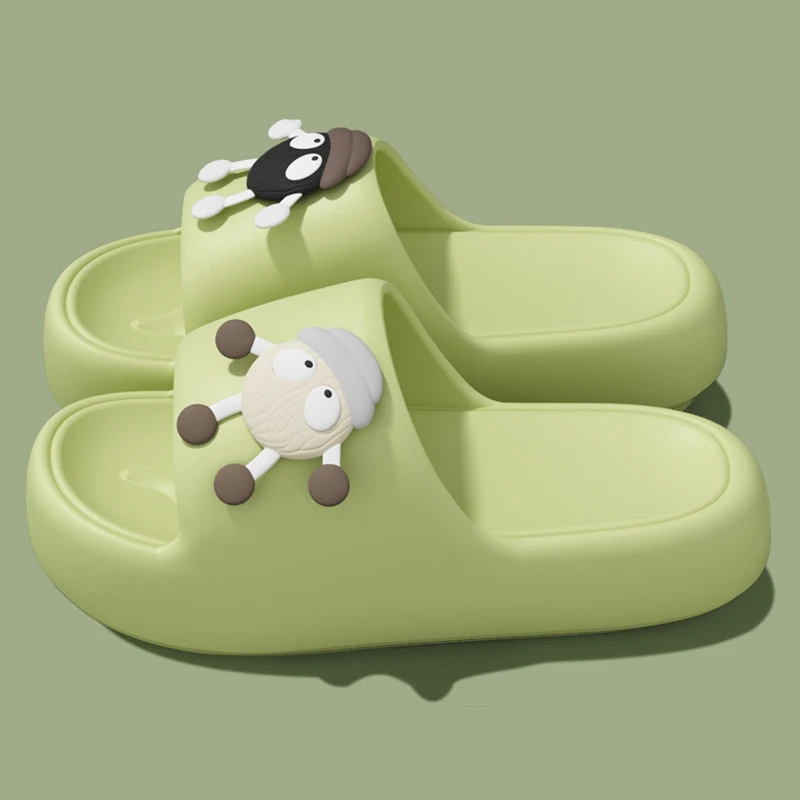 Lovely Cartoon Platform Slippers Women Summer Lightweight Outdoor Non Slip Beach Flip Flops Woman Cute Eva Soft Sole Home Slides view 5