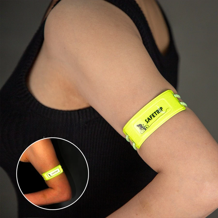Reflective Armband, Elastic Adjustable Colorful Safety Strap