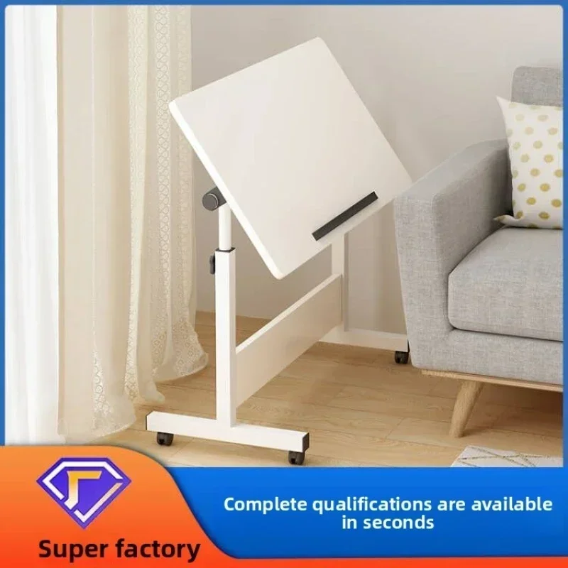 Modern Folding table Standing office Small table with roller Movable lifting Simple bedside laptop computer desk Durable