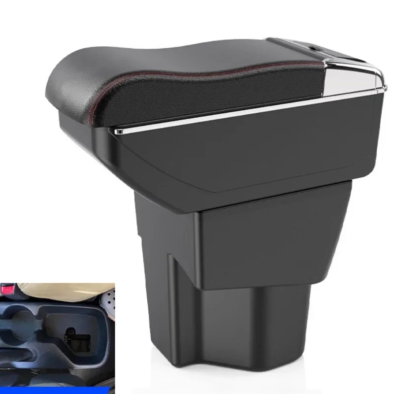 Para kia rio 3 caixa de apoio de braço kia k2 x-line rio 3 2011 2012 2013 2014 2015 2016 acessórios de apoio de braço do carro caixa de armazenamento interior
