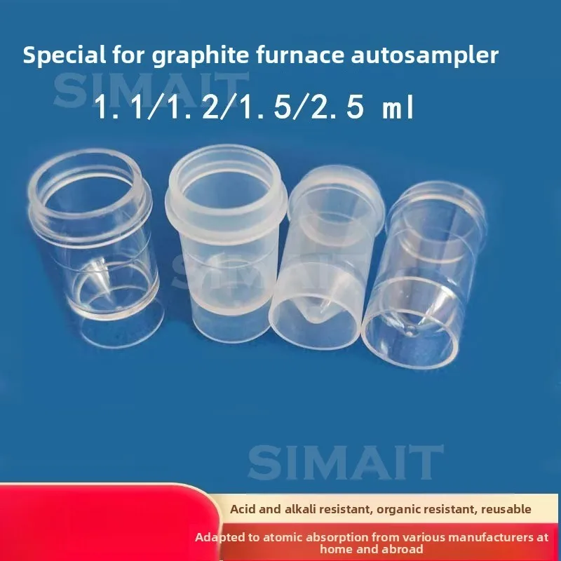 1.2-2ml Autosampler Sample Vials for A A | Comp atible with Shi ma dzu/P E/Je anal/Pu xi AAS Cup