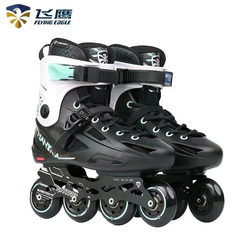 Eagle Inline Roller Skates Shoes for Men and Women, Flat Brake Sneakers, Adult College Shoes, Fancy Leisure, Beginners, F1S